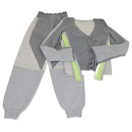 Stella McCartney Graues Logo-Tape Cardigan & Jogginghosen-Set - Stella Mc Cartney