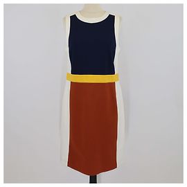 Tory Burch Multicolor Colorblock Mya Kleid