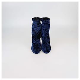 Stivaletti Kyoto in velluto blu metallico 3.1 Phillip Lim