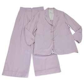 Conjunto de Blazer de Tela Mezclada Lila de 3.1 Phillip Lim y Pantalones Rectos