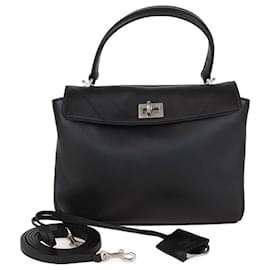 Borsa mini Rodeo in pelle nera Balenciaga