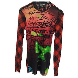 Jean Paul Gaultier Multicolored Transparent Plaid Top