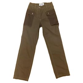 Pantalones cargo Loewe verdes de algodón