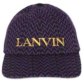 Cappellino Lanvin X Future Viola Nero Giallo Cotone