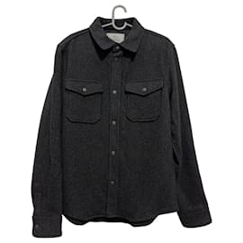 Woolrich Alaskan Wollhemd mit Karomuster Grau