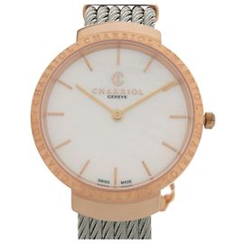 Autre Marque Charriol Saint-Tropez Quarz-Armbanduhr aus Edelstahl