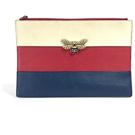 Gucci 476077 Clutch-Tasche mit Bienenrand aus Strass