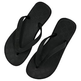 Infradito Gucci Nere in Gomma Monogramma GG
