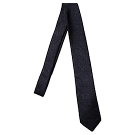 Corbata de lurex con puntos en negro de Lanvin