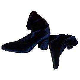 Stivaletti Requln Sonia Rykiel in velluto blu
