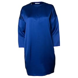 Abito in misto seta blu cobalto Celine - Céline