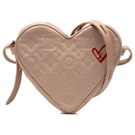 Bolso Sac Coeur de cordero laminado Monograma rosa Louis Vuitton