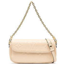 Portafoglio con catena Giant Ivy in Monogram Empreinte marrone Louis Vuitton
