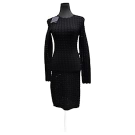 Schwarzes Kleid Louis Vuitton S