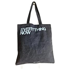 Borsa tote Saint Laurent in tela nera