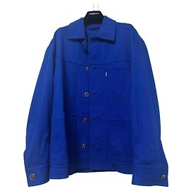 Giacca da lavoro blu Versace