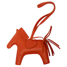 Hermès Rodeo MM Charm in Cornelian Brown