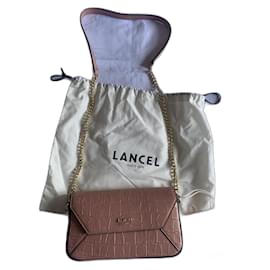 Borsa Lancel Initials in pelle nude
