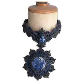 Autre Marque Argentin Necklace in Sodalite