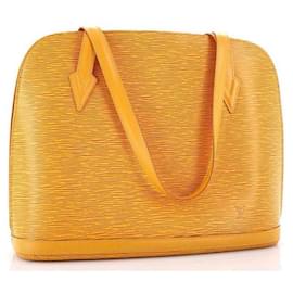 Borsa Louis Vuitton Epi Lussac Gialla in Pelle
