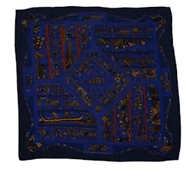 Hermès, La Gloria di gvillavme sciarpa in cashmere blu