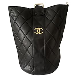 Chanel Rucksack aus Leder braun