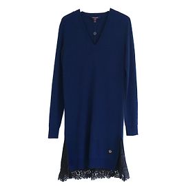Strickkleid mit Spitzenrand Louis Vuitton Resort 2018