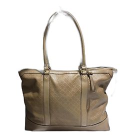 Gucci Diamante Tragetasche aus Leder khaki