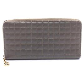 Céline Gran billetera con cremallera C Charm de Celine