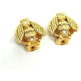 Pendientes de clip en oro Abeja Christian Dior