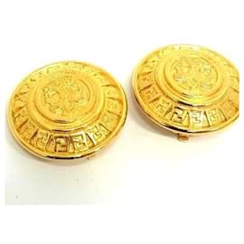Fendi Gold Clip-On Ohrringe