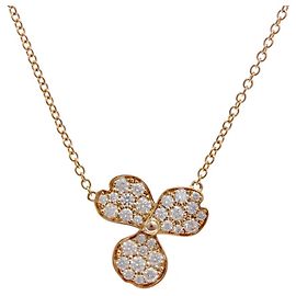 Tiffany & Co Collana in diamante Tiffany Paper Flower in oro rosa