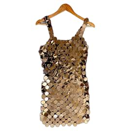 Robe Paco Rabanne Dorée en Métal