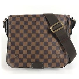 Borsa a spalla Louis Vuitton Damier District PM con patta