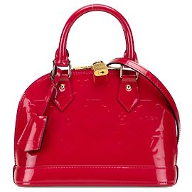 Louis Vuitton Alma BB in Vernis Monogram Rosso
