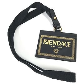 Versace x Fendi Fendace Medusa Business Card Case