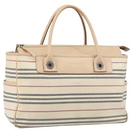 Borsa Tote in tela e pelle con motivo Nova Check di Burberry