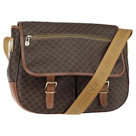 Céline Borsa a Spalla Macadam Vintage Celine in Tela e Pelle