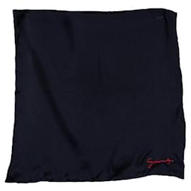 Givenchy, fazzoletto nero con ricamo