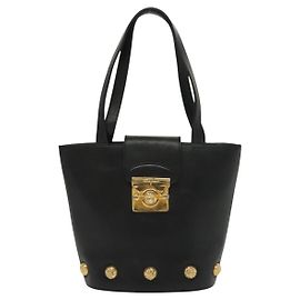 Borsa a mano vintage in pelle Salvatore Ferragamo