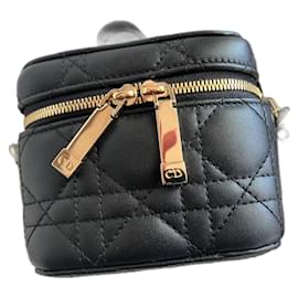 Borsa Mini Vanity Dior in pelle nera