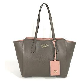 Borsa Tote con Logo Bicolore di Gucci