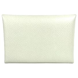Porte-monnaie en cuir Epsom vert clair Hermès