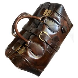Bolso de viaje Céline de cuero marrón claro