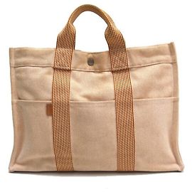 Hermès Neue Fourre Tout MM Tote Bag in Orange und Weiß