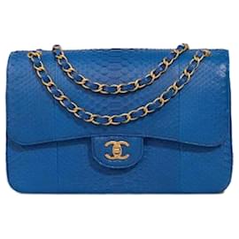 Borsa CHANEL Timeless/Classique in Pelle Esotica Blu - 102993