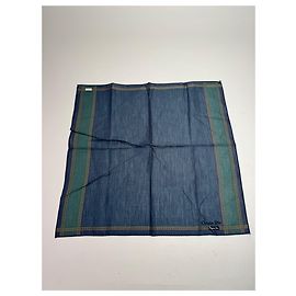 Sciarpa Striata Vintage Dior Blu Verde