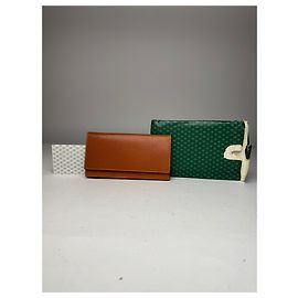 Portacarte in pelle Gucci vintage anni '70 / Custodia per ID marrone