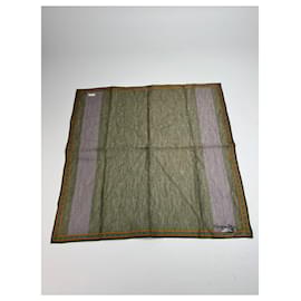 Vintage Dior Gestreifte Schal Grün Lila