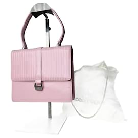 Borsa in pelle vintage Courreges rosa